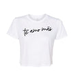 Te Amo Más crop tee
