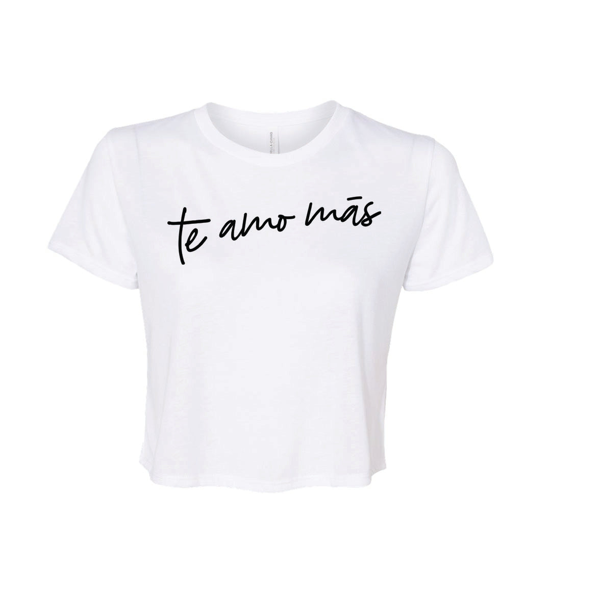 Te Amo Más crop tee